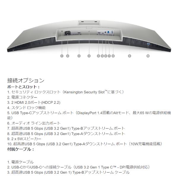 DELL モニター Dell S3423DWC 34インチ WQHD 曲面 VA 非光沢 DELL モニター Dell S3423DWC 34インチ WQHD 曲面 VA 非光沢