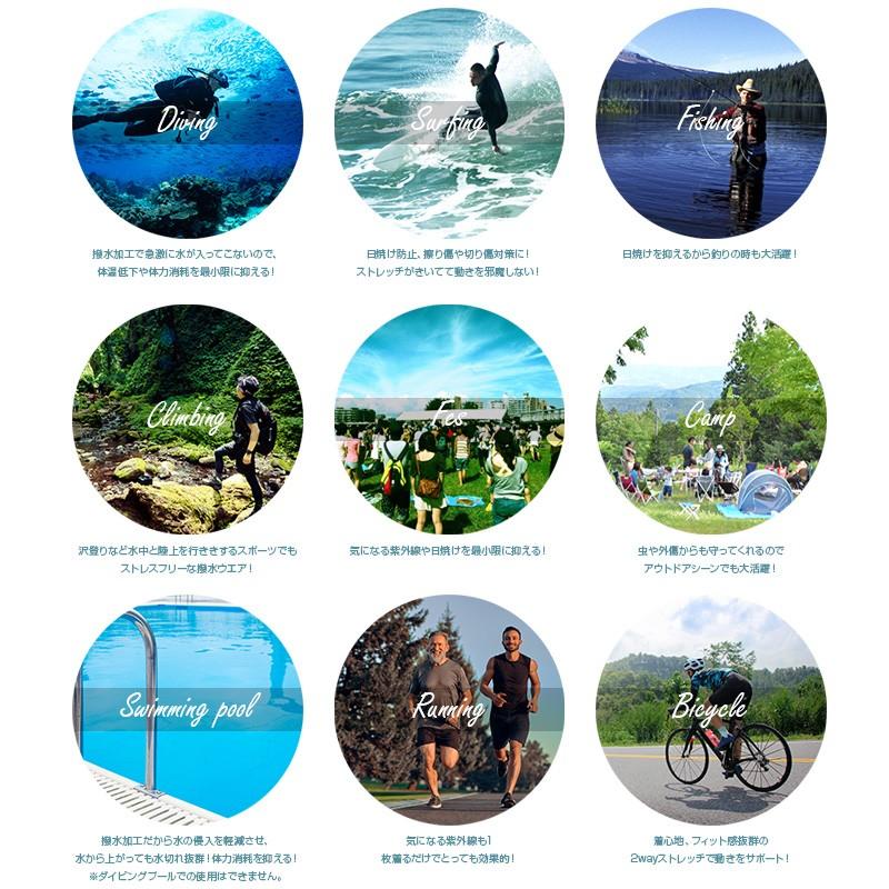 送料無料！ラッシュガード メンズ 半袖 日本製 UVカット 紫外線カット 日焼け防止 Tシャツ 水着 ウェットスーツ インナー 体型カバー スポーツ |  | 24