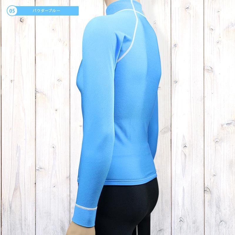 送料無料！日本製 ラッシュガード メンズ 長袖 ＜裏起毛タイプ＞UVカット 紫外線カット 日焼け防止 防寒 水着 マリンスポーツ スイム 体型カバー |  | 17