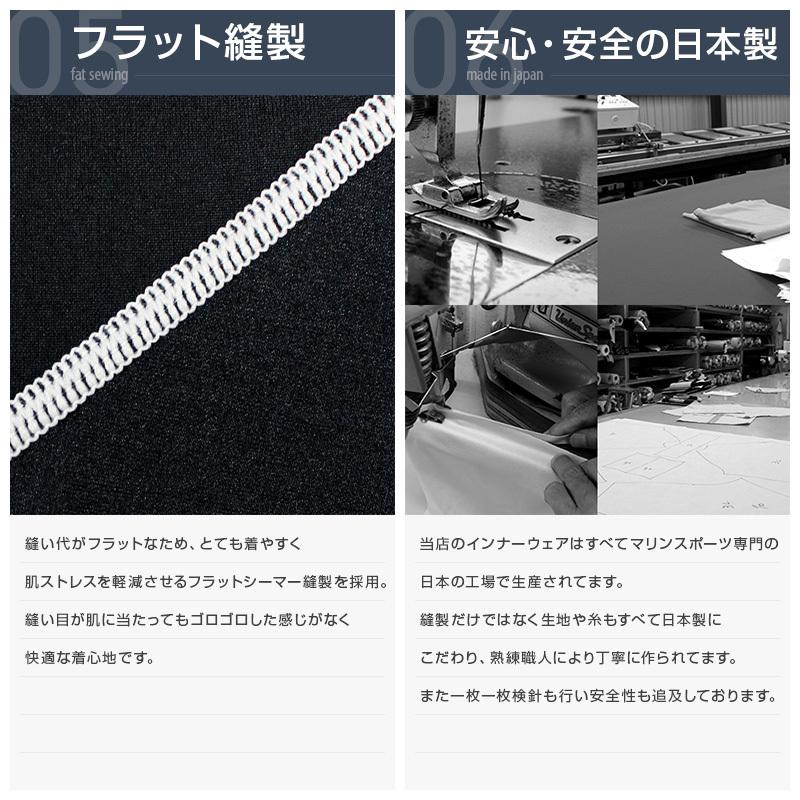 送料無料！日本製 ラッシュガード メンズ 長袖 ＜裏起毛タイプ＞UVカット 紫外線カット 日焼け防止 防寒 水着 マリンスポーツ スイム 体型カバー |  | 24