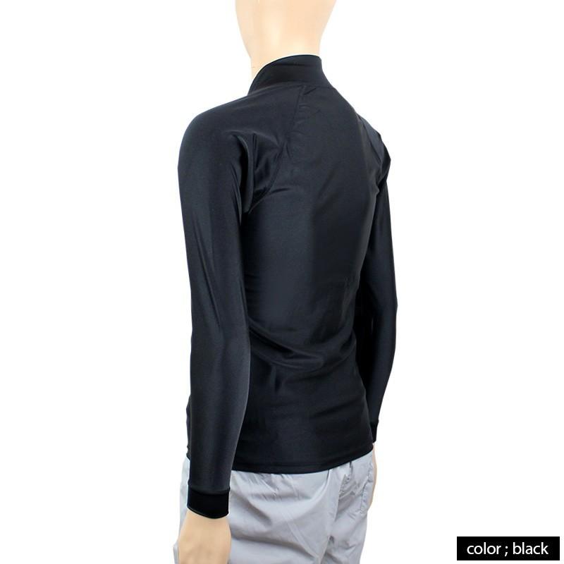 ラッシュガード メンズ 長袖 大きいサイズ 3l 日本製 ファスナー付き ジップアップ シンプル 無地 ジップ付き Zip Uv対策 水着 Rg Az M 3l スポーツウェア専売 デリング 通販 Yahoo ショッピング