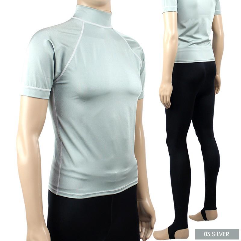 ダイビング用ラッシュガード上下 日本製 ラッシュガード メンズ 上下セット 大きいサイズ（半袖