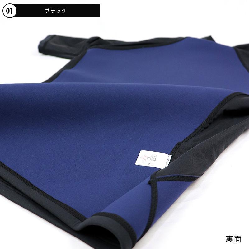 送料無料！日本製 ラッシュガード メンズ 大きいサイズ 3L 半袖（1.5mm ウェット生地）UVカット 紫外線カット 体型カバー サーフィン ダイビング タッパー |  | 07