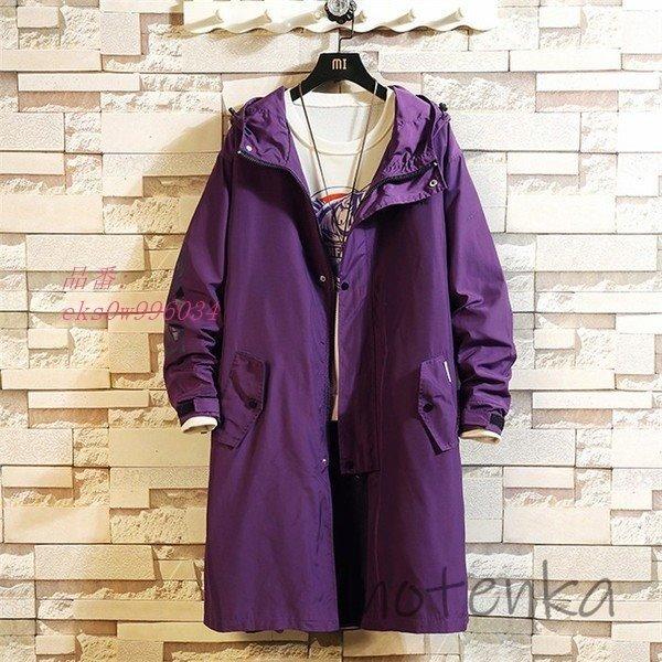 宅送 スプリングコート 大きいサイズ 紳士服 ロングコート オーバーコート メンズ アウター 21春秋 フード付き 通勤コート ダスターコート New限定品 Newmatic Ae