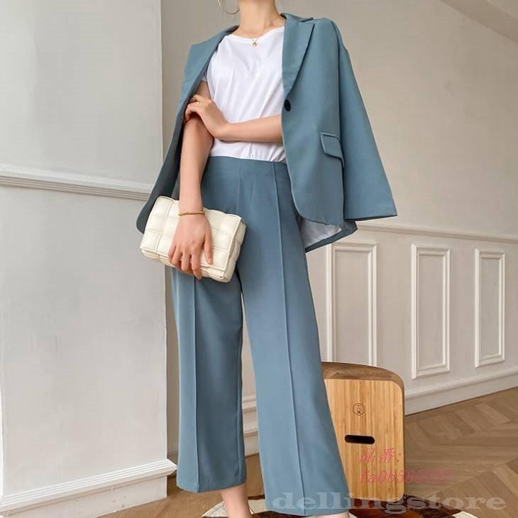 ランキング22 おすすめ フォ おしゃれ 卒園式 ビッグシルエット スーツ パンツスーツ ママ 入園式 入学式 卒業式 母 レディース センタープレス オフィスカジュアル 成人式 パンツスーツ サイズ M S相当 Www Oroagri Eu