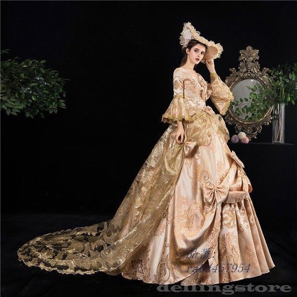 豪華で新しい 中世貴族風 新劇演出 ドレス 貴族 カラードレス 王族服 衣装 貴族 しりもちドレス お姫様ドレス 現代劇演出 ステージ衣装としても最適 プリンセスライン サイズ サイズ指定 2 69 Sportfishing Ca