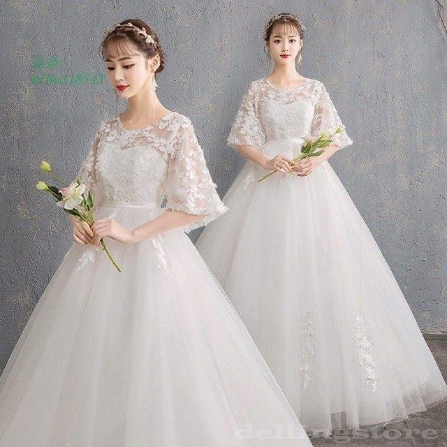 純正最安値 独品1枚 ディングドレス マタニティドレス エンパイア 半袖 結婚式 花嫁 ロングドレス サイズ 調節 3xlサイズ 二次会 パーティー ドレス 中古 激安買取 Superavila Com