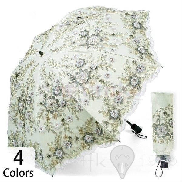 人気メーカー ブランド 折りたたみ傘 耐風 晴雨兼用 可愛い レディース 傘 折り畳み傘 折りたたみ傘 耐風 晴雨兼用 可愛い レディース 傘 折り畳み傘 華やか エレガント 2重 お花 フラワー レース 刺繍 花柄 軽量 おしゃれ ジャンプ 傘