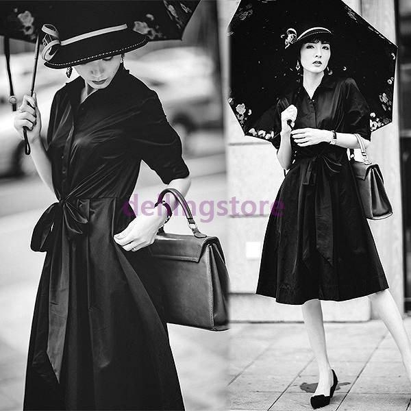 数量限定 ブラック上品ワンピース 大人ワンピース ウエストリボン 半袖 ヘップバーンスタイル お出掛け 女子会 パーティー 膝下丈 ギャザースカート 送料 Ling 25jpbav デリングストア 通販 Yahoo ショッピング 新品本物 Gestion Etechnologies Shop