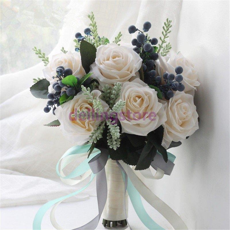 超歓迎 花 ブーケ ブライダルブーケ 花嫁 ウェディング用 ウエディングブーケ 造花 手作り 花束 結婚式 披露宴 歓迎会 プレゼント 写真撮り お誕生日 大人気 お祝い 内祝い Erwo Org Pk