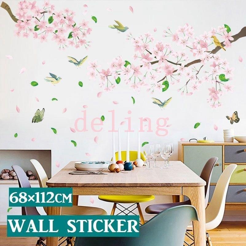 ウォールステッカー インテリア シール 壁紙 フラワー 花 鳥 蝶 模様替え 部屋 リラックス リメイク 寝室 リビング Ling 5365ramvs デリングストア 通販 Yahoo ショッピング