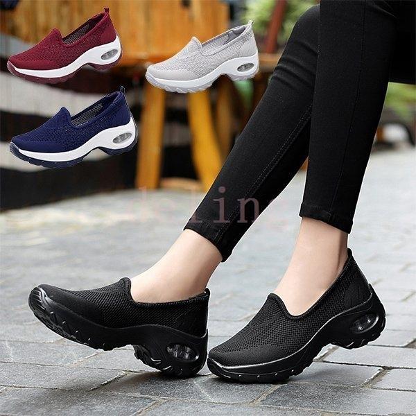 ナースシューズ ウォーキングシューズ レディース 厚底スリッポン ダイエット スポーツシューズ 矯正靴 疲れない シューズ 作業靴 普段履き おしゃれ Ling 6257ctlie デリングストア 通販 Yahoo ショッピング
