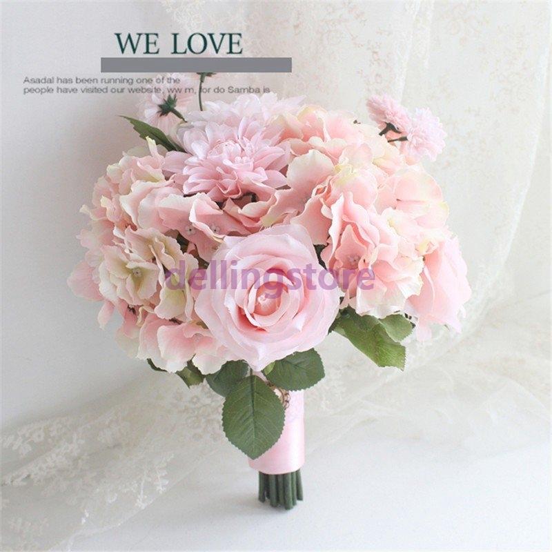 値引 ブーケ ブライダルブーケ 花束 ウエディングブーケ 花嫁 ウェディング用 写真撮り 手作り 披露宴 結婚式 花 お祝い プレゼント お誕生日 大人気 造花 歓迎会 全日本送料無料 Technet 21 Org