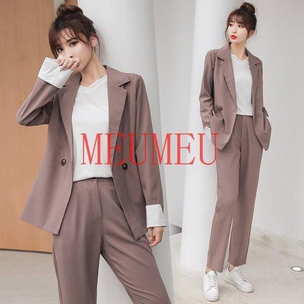 人気の春夏 秋 春 オシャレ パンツスーツ 代 カジュアルスーツ レディース スーツ ゆったり 韓国風 2点セット 40代 30代 セレモニースーツ その他スーツ フォーマル サイズ L Www Oroagri Eu