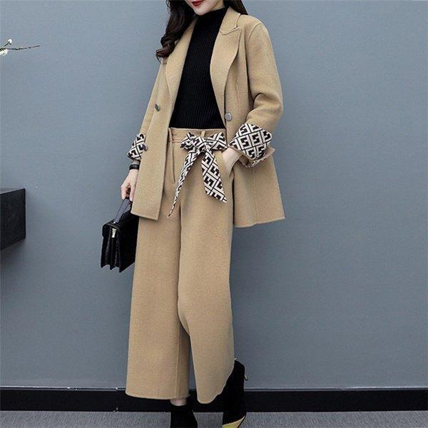 買い誠実 セットアップレディース秋冬40代30代フォーマル2点セットアウター冬コートガウチョパンツパンツスーツ大きいサイズおしゃれ上品着痩せ通勤 セットアップ サイズ L Safecity uiginfo Com