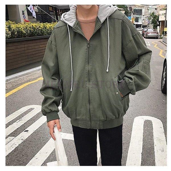 訳あり商品 ジャケットパーカーメンズ秋物デニム長袖ゆるシルエット無地お洒落アウター モッズ ミリタリージャケット サイズ Xl Michiganestateplanning Com
