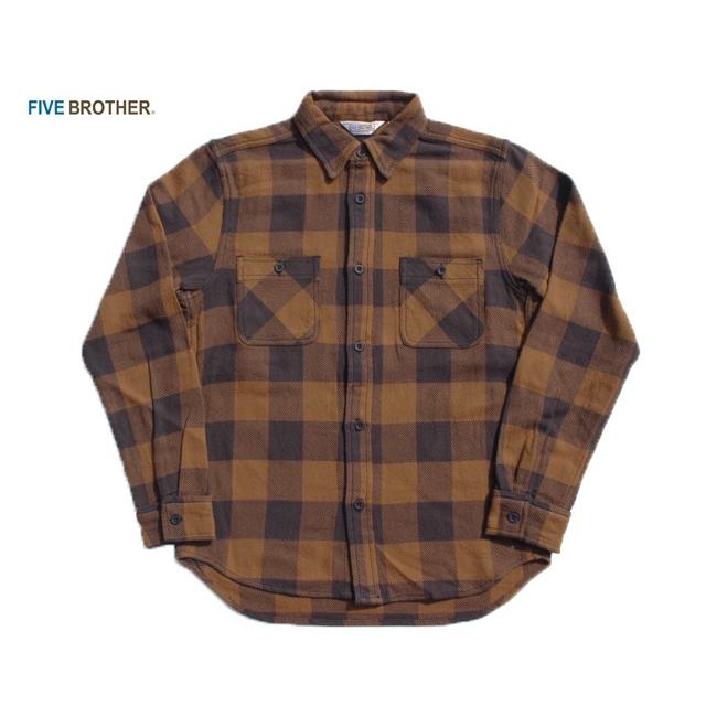 FIVEBROTHER（ファイブブラザー） ヘビーネルシャツ バッファロー