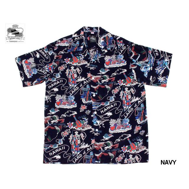 Kona Bay Hawaii コナベイハワイ アロハシャツ ランドオブアロハ