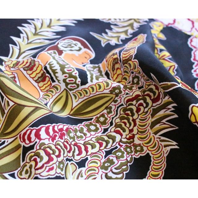 KAMEHAMEHA カメハメハ アロハシャツ レイレディー レーヨン ハワイ製