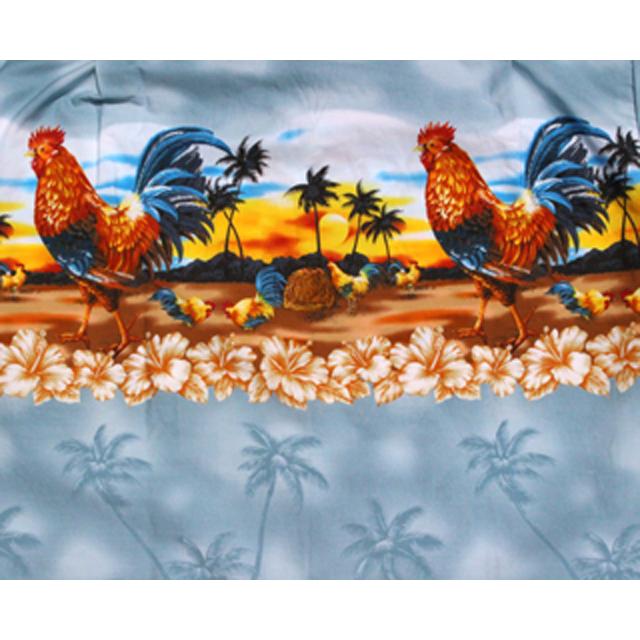 KY'S アロハシャツ Hawaii Rooster ニワトリ 鶏 ハワイ製 : デロ