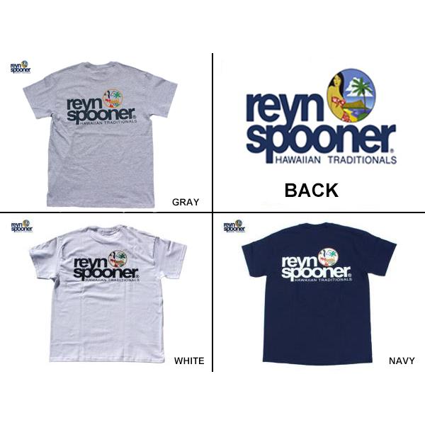 Reyn Spooner レインスプーナー ロゴ Tシャツ Tee アメカジ 白 ホワイト ネイビー グレー【メール便】｜delochunk｜03