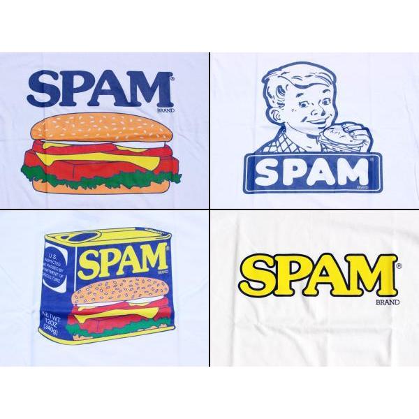 SPAM スパム 半袖Tシャツ 「SPAM Tee」 バーガー オールド CAN ロゴ 白