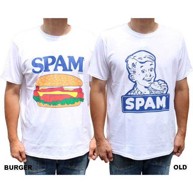 SPAM スパム 半袖Tシャツ 「SPAM Tee」 バーガー オールド CAN ロゴ 白