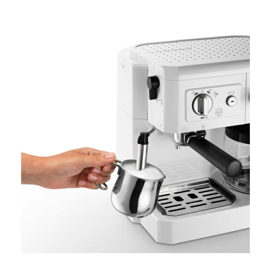 デロンギ コンビコーヒーメーカー [BCO410J-W] ホワイト delonghi エスプレッソマシン 珈琲メーカー コーヒーマシン コーヒーマシーン