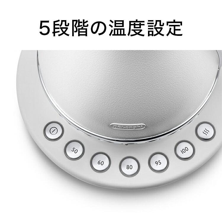 デロンギ アイコナ 温度設定機能付き電気カフェケトル ホワイト デロンギ アイコナ 温度設定機能付き電気カフェケトル ホワイト