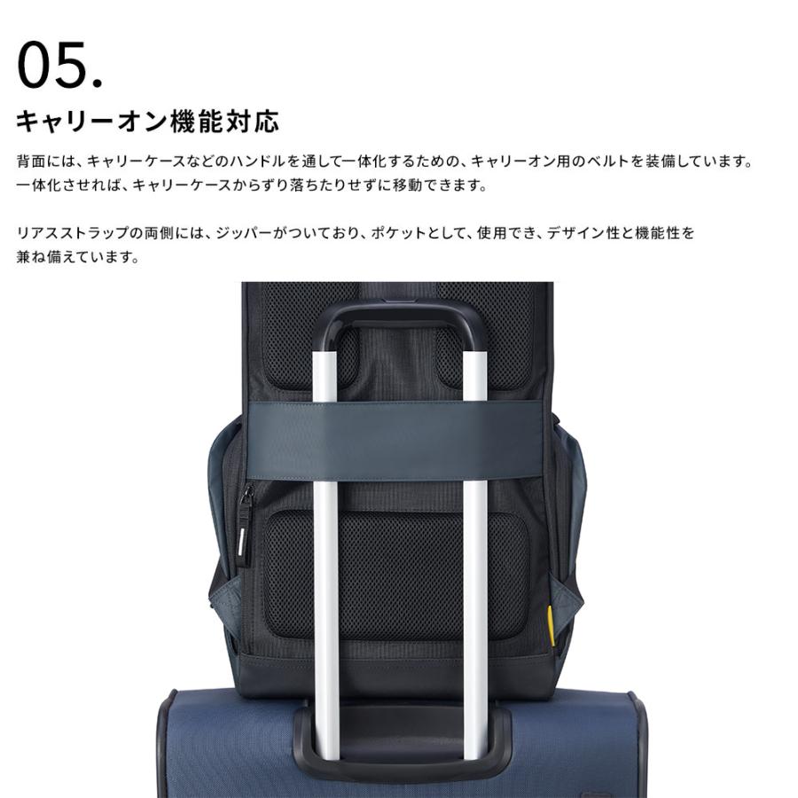 公式 DELSEY デルセー SECURFLAP セキュフラップ 16 バックパック ロゴ