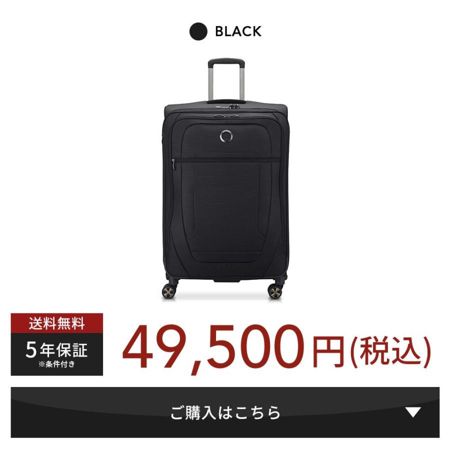 定価40000円　新品未使用品　DELSEYデルセー　スーツケース　機内持ち込みサイズ DELSEY（デルセー） 公式 HELIUM DLX ヘリウム スーツ ケース 104L 7泊