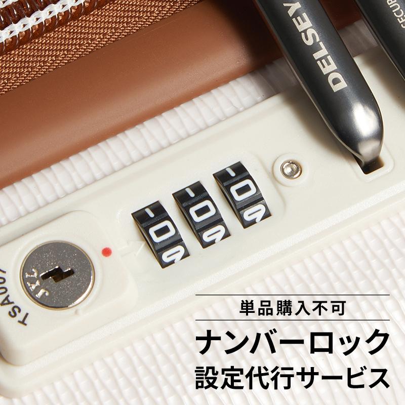 【単品購入不可】ナンバーロック設定代行サービス（有料） numberlockDELSEY(デルセー)公式ショップ 通販