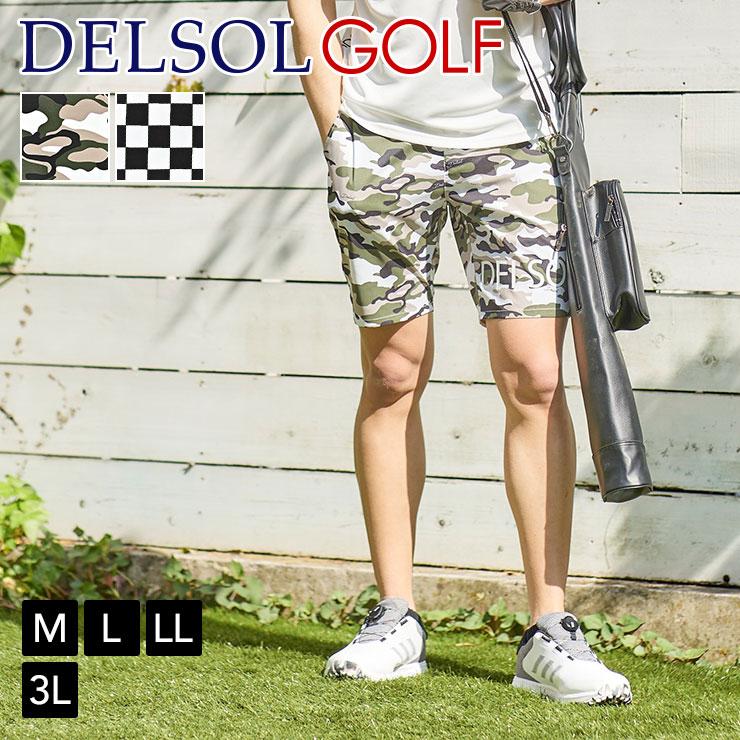 men's 夏生地軽量ロゴプリントハーフパンツ 吸水速乾 M/L/LL/3L メンズ