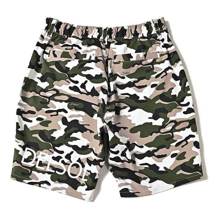 men's 夏生地軽量ロゴプリントハーフパンツ 吸水速乾 M/L/LL/3L メンズ