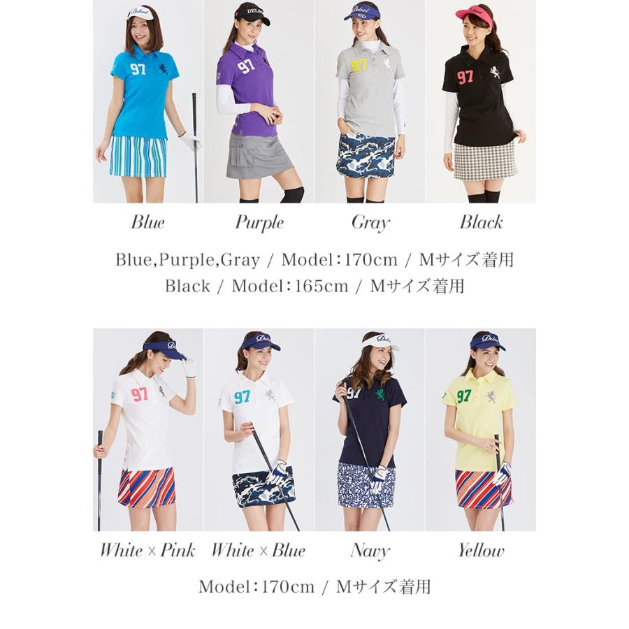 97番ポロシャツ 上品 S M L Ll Sサイズ有 小さいサイズ 大きいサイズ レディースゴルフウェア 7227 Delsol Golf Yahoo 店 通販 Yahoo ショッピング