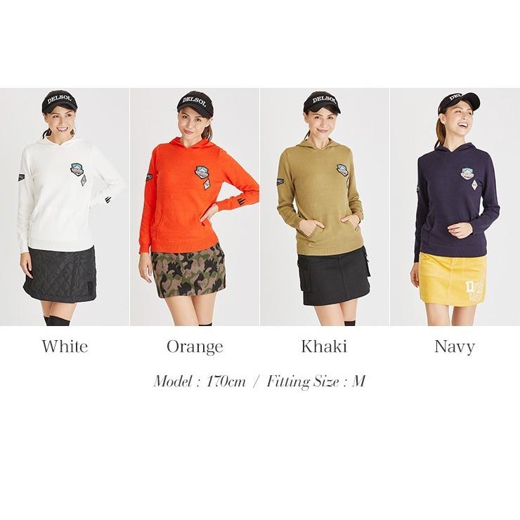 特別価格 ワッペン付ニットパーカー 秋冬 アウトレット Sale レディースゴルフウェア 7414 Delsol Golf Yahoo 店 通販 Yahoo ショッピング