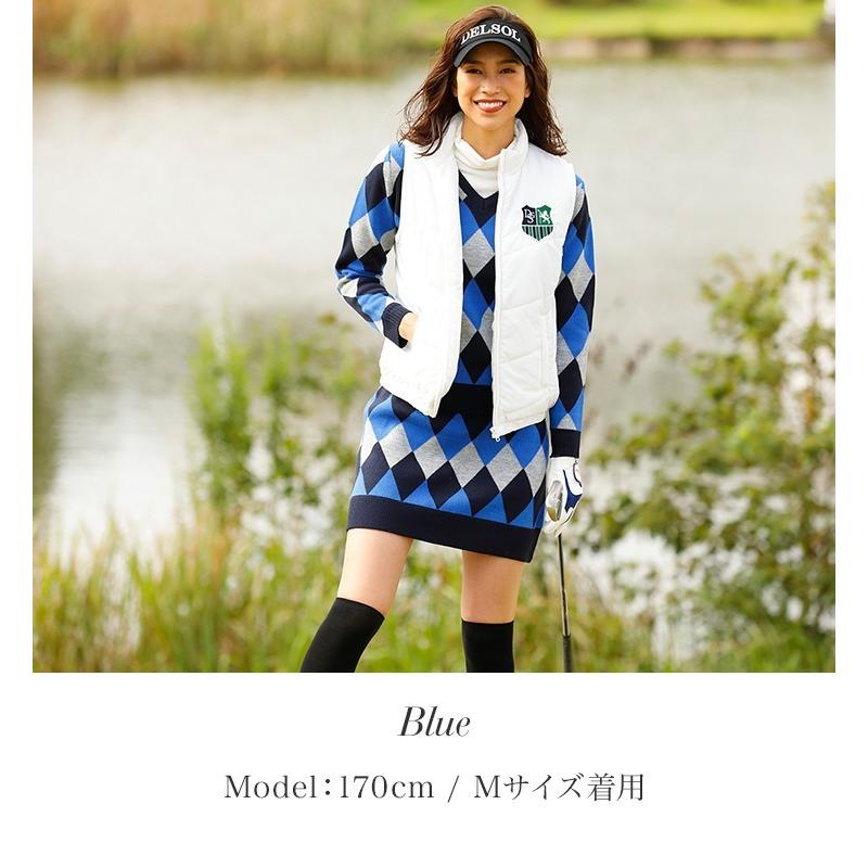 特別価格 ダイヤ柄ニットスカート 秋冬 アウトレット Sale レディースゴルフウェア 7468 Delsol Golf Yahoo 店 通販 Yahoo ショッピング