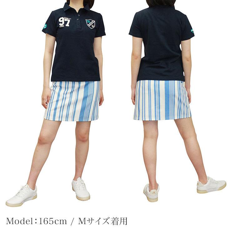 特別価格】ストライプ柄台形スカート ストレッチ M アウトレット SALE