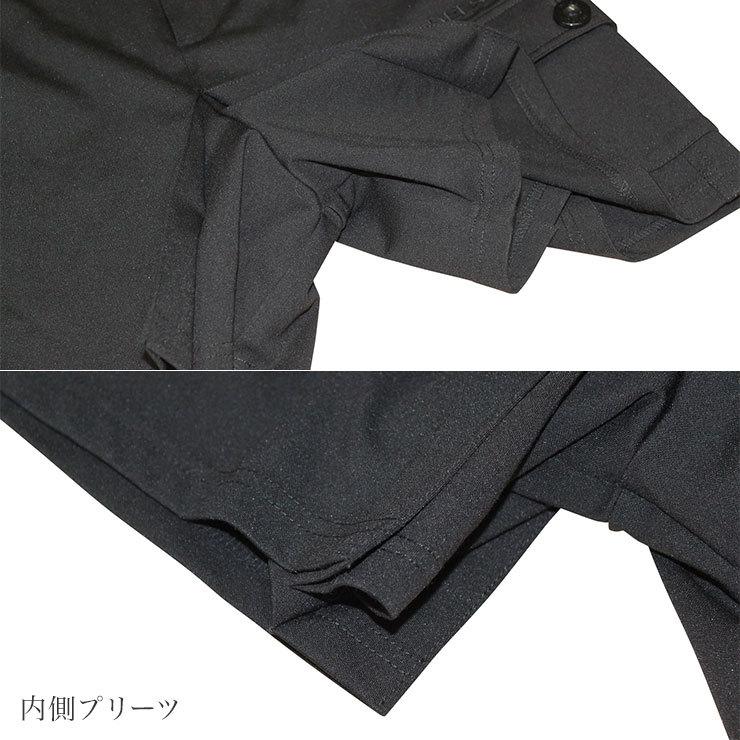 プリーツ入ストレッチキュロットスカート S/M/L/LL/3L 5サイズ