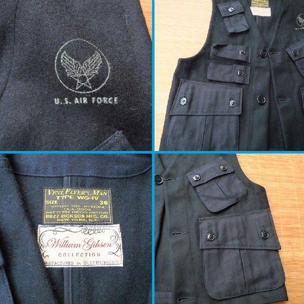 バズリクソンズ ウィリアム・ギブソン BUZZ RICKSONS × WILLIAM GIBSON 『type WG-4 VEST』BR12663-119/BLACK 