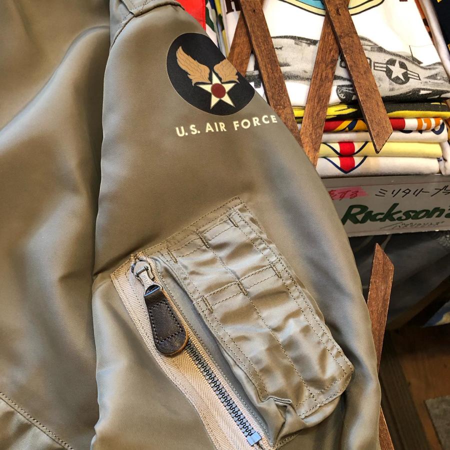 バズリクソンズ BUZZ RICKSON'S ライト フライングジャケット Type L-2  “REED PRODUCTS, INC.” BR15125-01/OLIVE DRABの画像