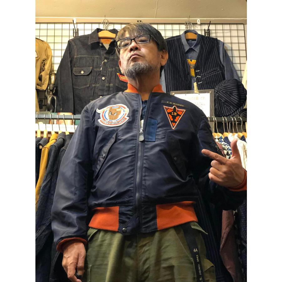 BUZZ RICKSON'S バズリクソンズ Type L-2A ORANGE RIB パッチ BUZZ RICKSON'S バズリクソンズ Type L-2A ORANGE RIB パッチ