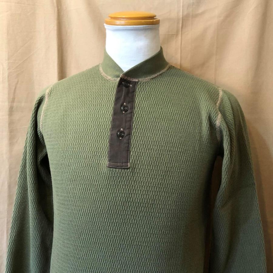 BUZZ RICKSON'S バズリクソンズ 長袖 ミリタリー サーマル ヘンリー