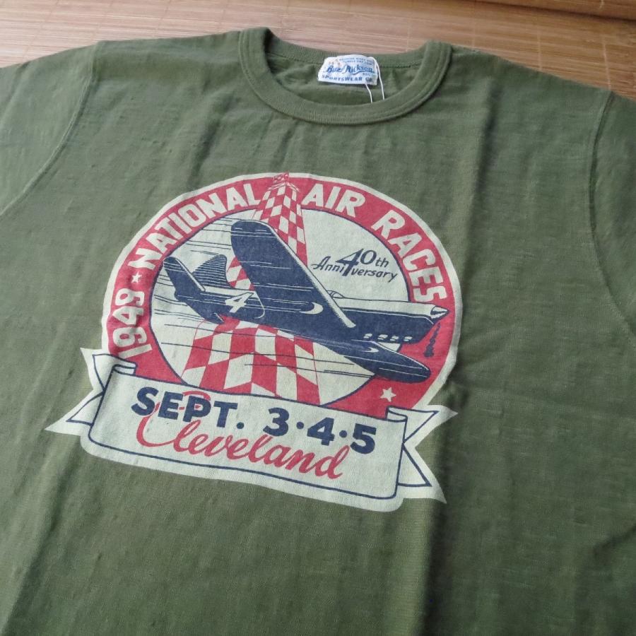 BUZZ RICKSON'S バズリクソンズ ヴィンテージスラブ ミリタリー Tシャツ 『1949 NATIONAL AIR RACE』 BR77266-149/OLIVE｜delsol-kumamoto｜03