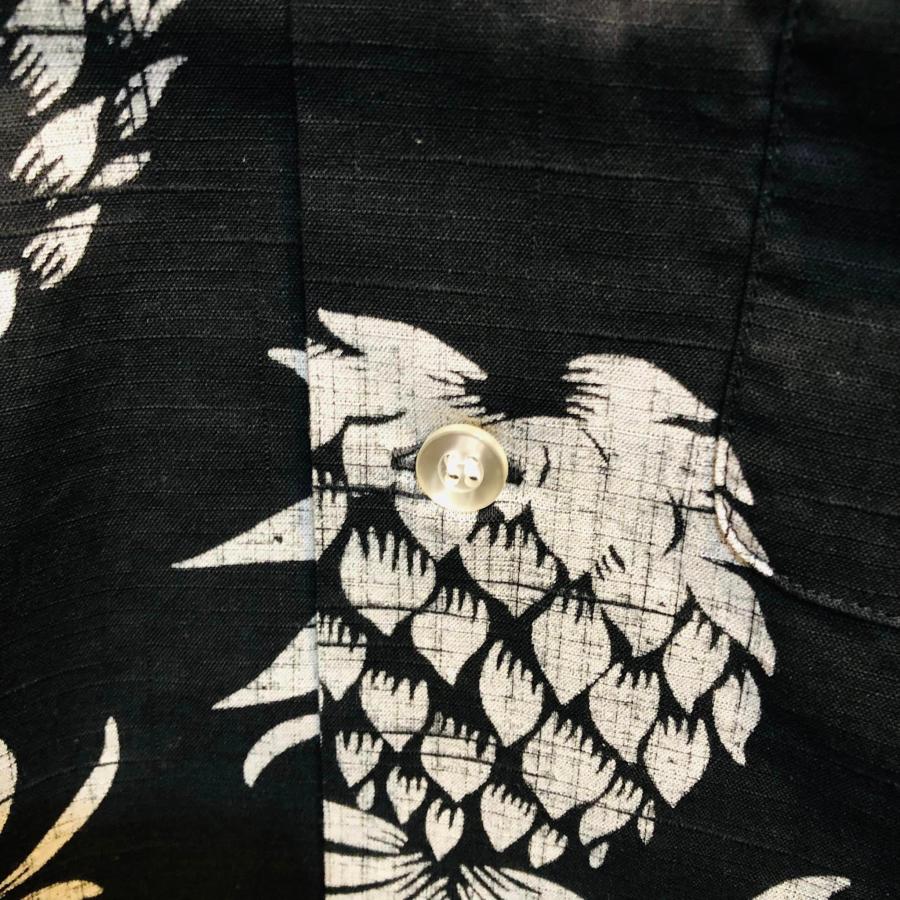 DUKE KAHANAMOKU デュークカハナモク コットン リネン アロハシャツ “DUKES PINEAPPLE” DK39092-105/119 “DUKES