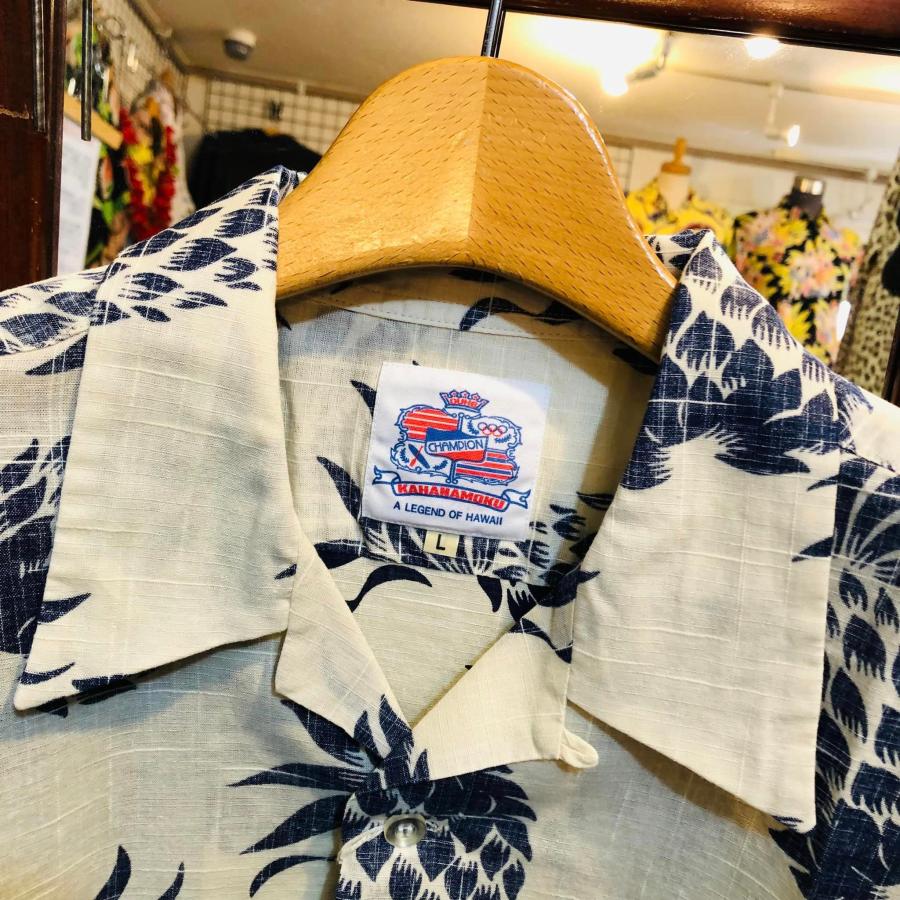 DUKE KAHANAMOKU デュークカハナモク コットン リネン アロハシャツ “DUKES PINEAPPLE” DK39092-105/119 “DUKES