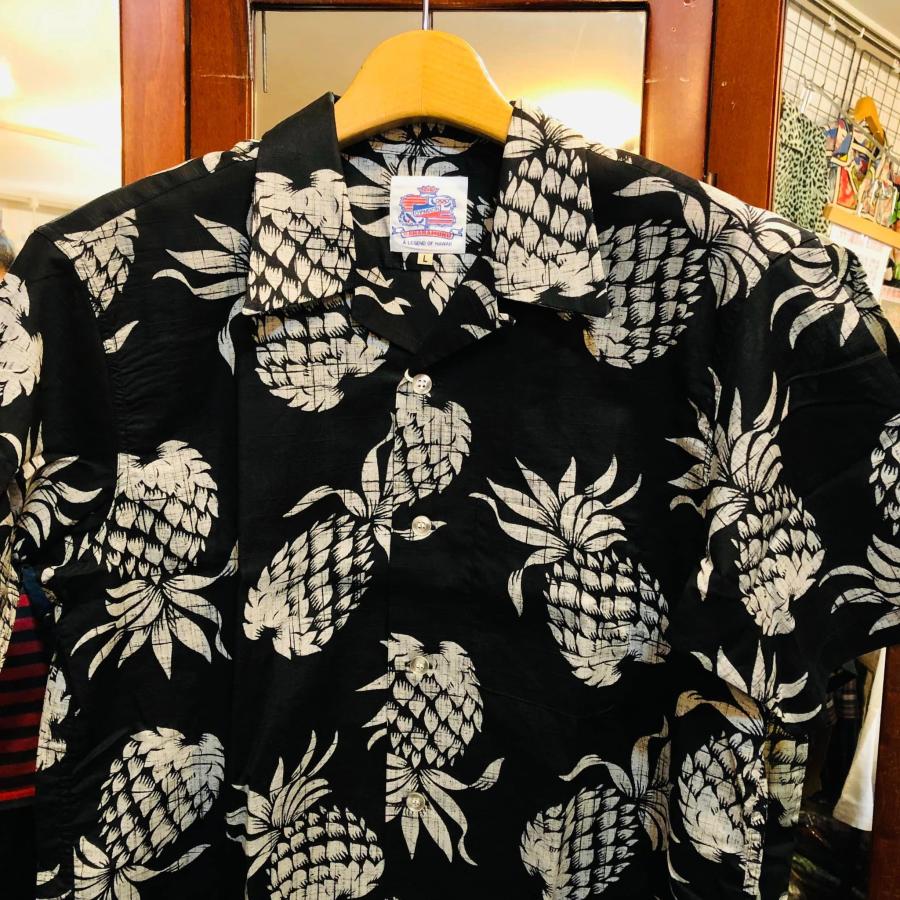 DUKE KAHANAMOKU デュークカハナモク コットン リネン アロハシャツ “DUKES PINEAPPLE” DK39092-105/119 “DUKES