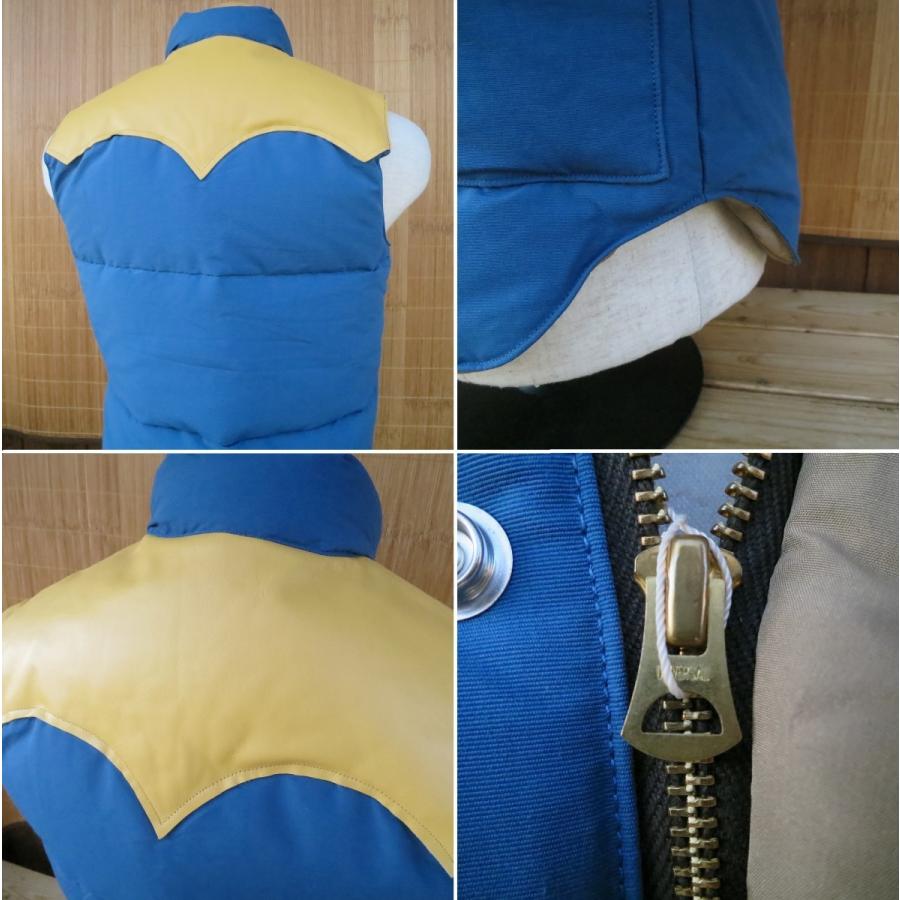 SUGAR CANE シュガーケーン レザーヨーク ダウンベスト LEATHER YOKE