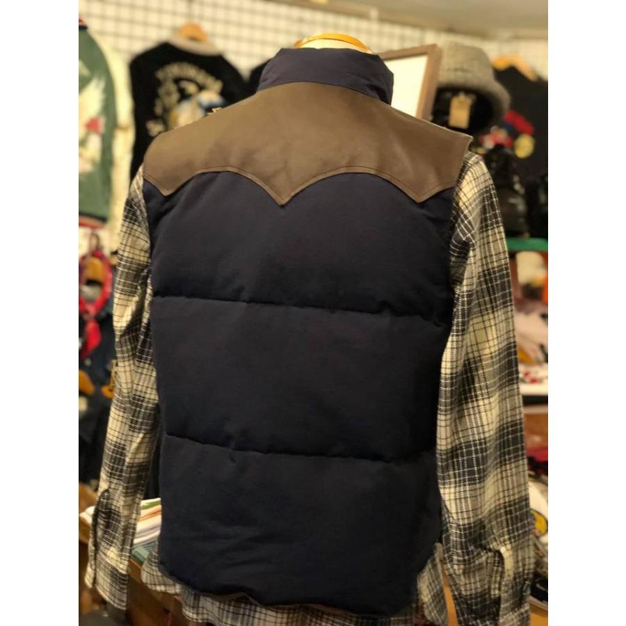 SUGAR CANE シュガーケーン レザーヨーク ダウンベスト LEATHER YOKE