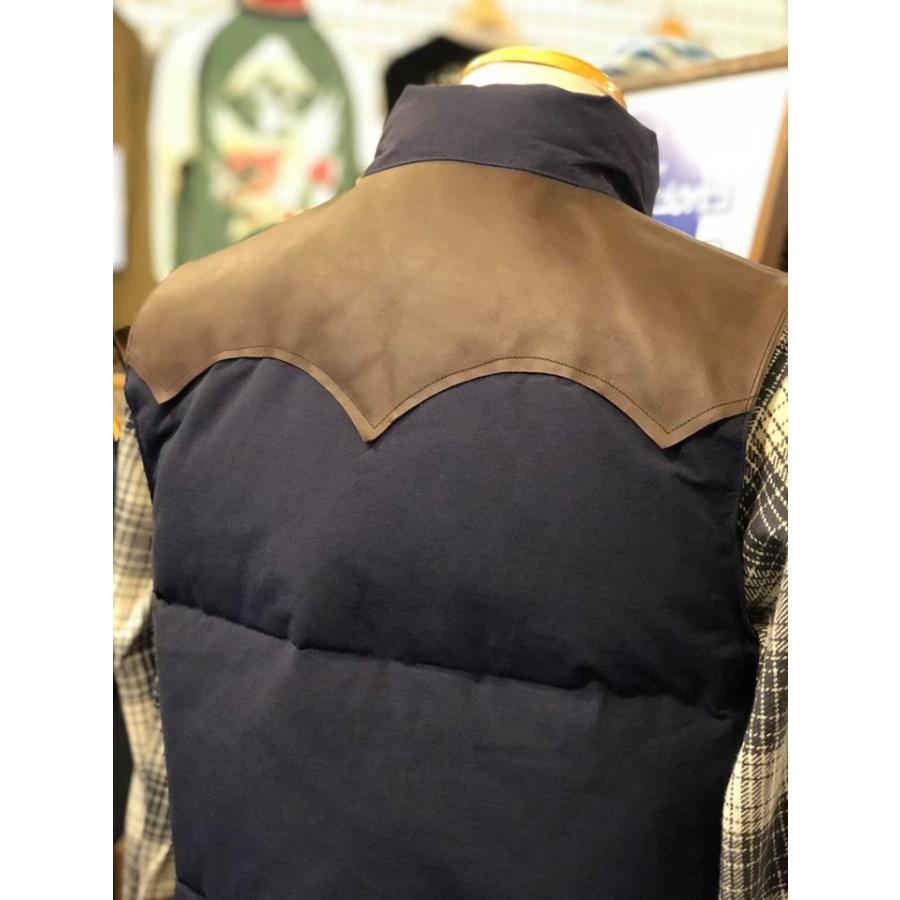 SUGAR CANE シュガーケーン レザーヨーク ダウンベスト LEATHER YOKE